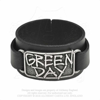 GREEN DAY - Logo - kožený náramok