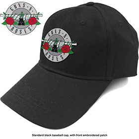 GUNS N ROSES - Silver Circle Logo - čierna šiltovka