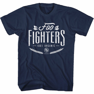 FOO FIGHTERS - 100% Organic - modré pánske tričko