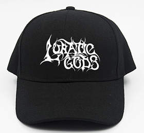 LUNATIC GODS - Logo - čierna šiltovka (-30%=AKCIA)