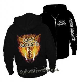 AMON AMARTH - Logo - čierna pánska mikina na zips