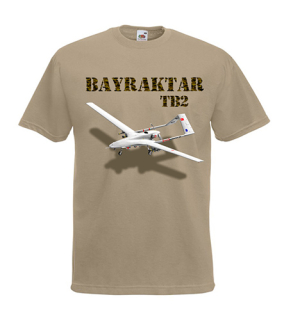 BAYRAKTAR TB2 - pieskové pánske tričko