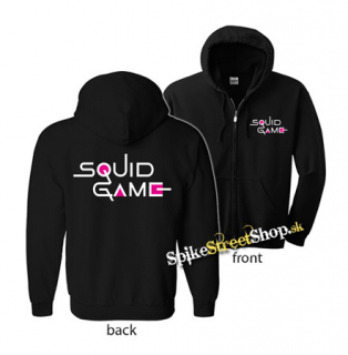 SQUID GAME - Logo Colour Pink - mikina na zips