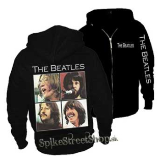 BEATLES - čierna pánska mikina na zips