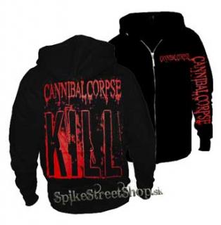 CANNIBAL CORPSE - Kill - čierna pánska mikina na zips (-20%=VÝPREDAJ)