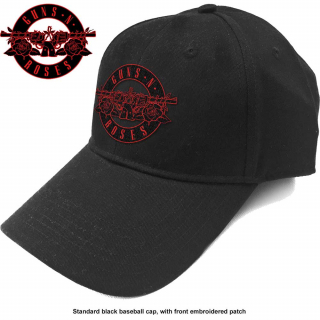 GUNS N ROSES - Red Circle Logo - čierna šiltovka