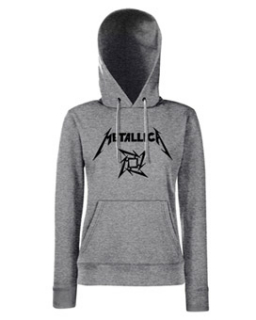 METALLICA - Ninja Logo - sivá dámska mikina