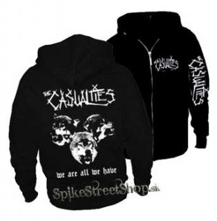 CASUALTIES - We Are All We Have - čierna pánska mikina na zips