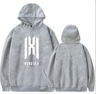 MONSTA X - Logo - šedá pánska mikina
