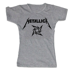 METALLICA - Ninja Logo - šedé dámske tričko