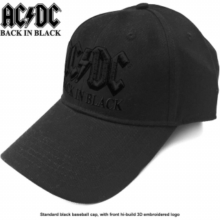 AC/DC - Back in Black - čierna šiltovka