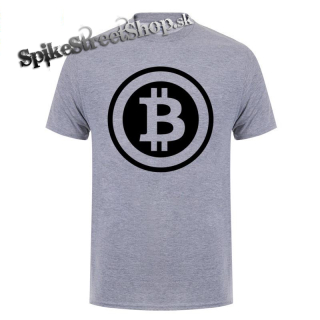 BITCOIN - Znak - sivé detské tričko