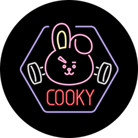 BT21 - Cooky Neon Poster - odznak