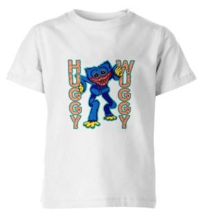 HUGGY WUGGY - Poppy Playtime Poster - biele detské tričko