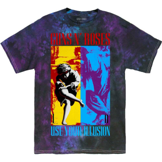 GUNS N ROSES - Use Your Illusion - modré pánske tričko