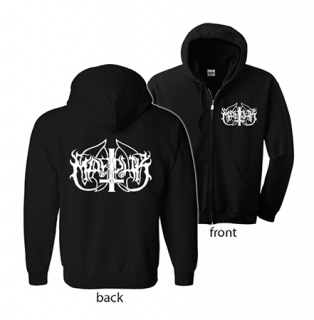 MARDUK - Logo White - mikina na zips