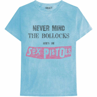 SEX PISTOLS - Never Mind the Bollocks Distressed - modré pánske tričko