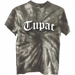 2 PAC - TUPAC - Gothic Logo - zelené pánske tričko