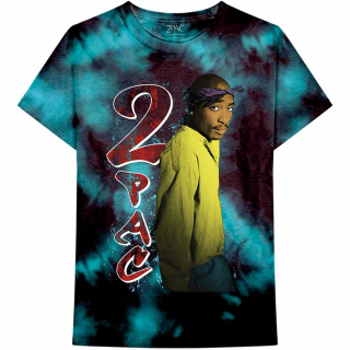 2 PAC - TUPAC - Vintage Tupac - modré pánske tričko