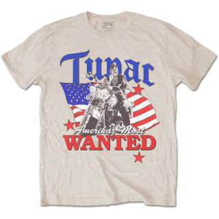 2 PAC - TUPAC - Most Wanted - pieskové pánske tričko
