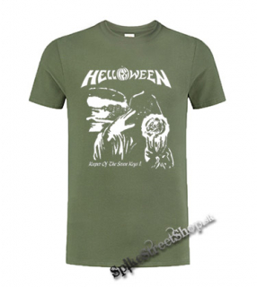 HELLOWEEN - Keeper Of The Seven Keys Part I - olivové pánske tričko