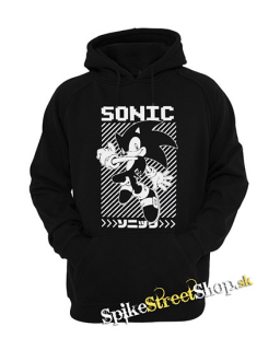 SONIC THE HEDGEHOG - Ježko Sonic - čierna pánska mikina