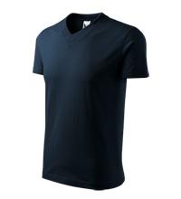 Pánske tričko V-NECK - Tmavomodré