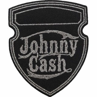 JOHNNY CASH - Metallic Shield - nažehľovacia nášivka