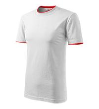 Pánske tričko DUO SANDWICH - Bieločervené