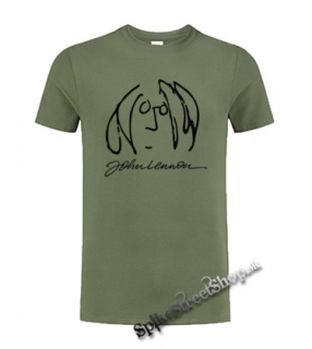 JOHN LENNON - olivové pánske tričko