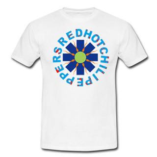 RED HOT CHILI PEPPERS - Sperm Logo - biele pánske tričko
