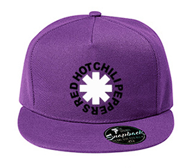 RED HOT CHILI PEPPERS - Asterix Black White - fialová šiltovka model "Snapback"