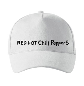 RED HOT CHILI PEPPERS - Written Logo By The Way - biela šiltovka (-30%=AKCIA)
