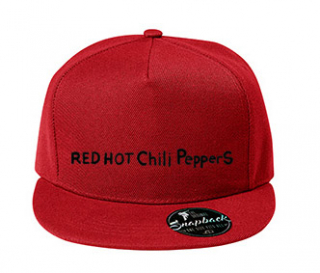RED HOT CHILI PEPPERS - Written Logo - červená šiltovka model "Snapback"