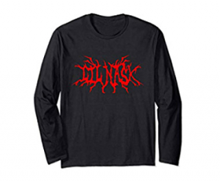 LIL NAS X - Red Logo - detské tričko s dlhými rukávmi