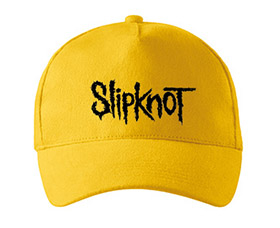 SLIPKNOT - Logo Black - žltá šiltovka (-30%=AKCIA)