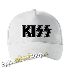 KISS - Logo - biela šiltovka (-30%=AKCIA)