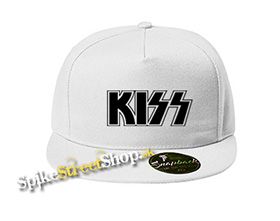 KISS - Logo - biela šiltovka model "Snapback"