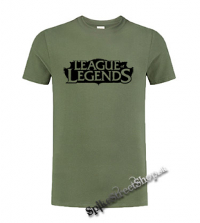 LEAGUE OF LEGENDS - Logo LOL Symbol - olivové pánske tričko