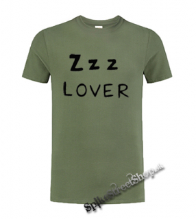 LIL XAN - ZZZ Lover - olivové pánske tričko
