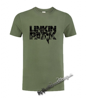 LINKIN PARK - Logo - olivové pánske tričko