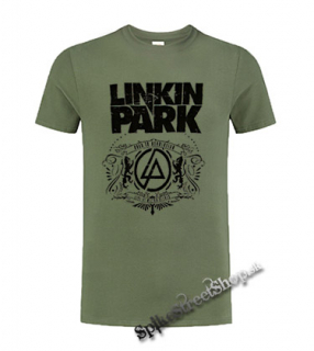 LINKIN PARK - Road To Revolution - Motive 2 - olivové pánske tričko