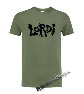 LORDI - Logo - olivové pánske tričko