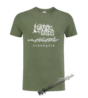 LUNATIC GODS - Vlnobytie - olivové pánske tričko