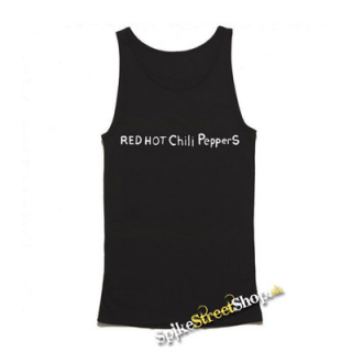 RED HOT CHILI PEPPERS - Written Logo By The Way - Mens Vest Tank Top - čierne