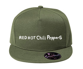 RED HOT CHILI PEPPERS - Written Logo - khaki šiltovka model "Snapback"