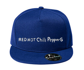 RED HOT CHILI PEPPERS - Written Logo - kráľovská-modrá šiltovka model "Snapback"