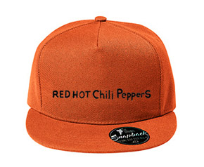 RED HOT CHILI PEPPERS - Written Logo - oranžová šiltovka model "Snapback"