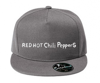 RED HOT CHILI PEPPERS - Written Logo - starostrieborná šiltovka model "Snapback"