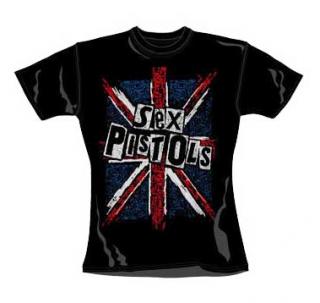 SEX PISTOLS - Satellite Ladies Skinny Fit - čierne dámske tričko